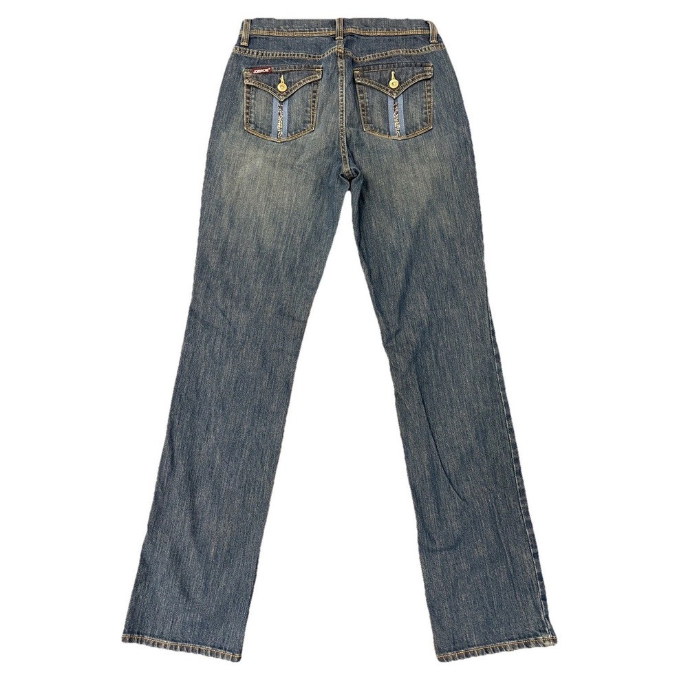 Jordache Instantly Slimming Straight Leg Fashion Blue Denim Jeans Women's Size 8